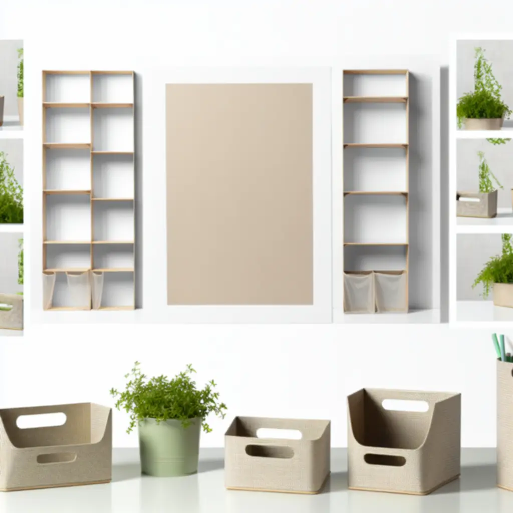 Ekologiczne organizery wykonane z bambusa i naturalnych materiałów